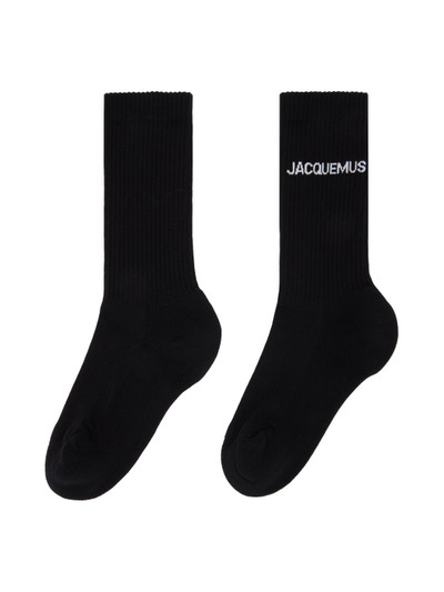 JACQUEMUS Black Les Classiques 'Les chaussettes Jacquemus' Socks outlook
