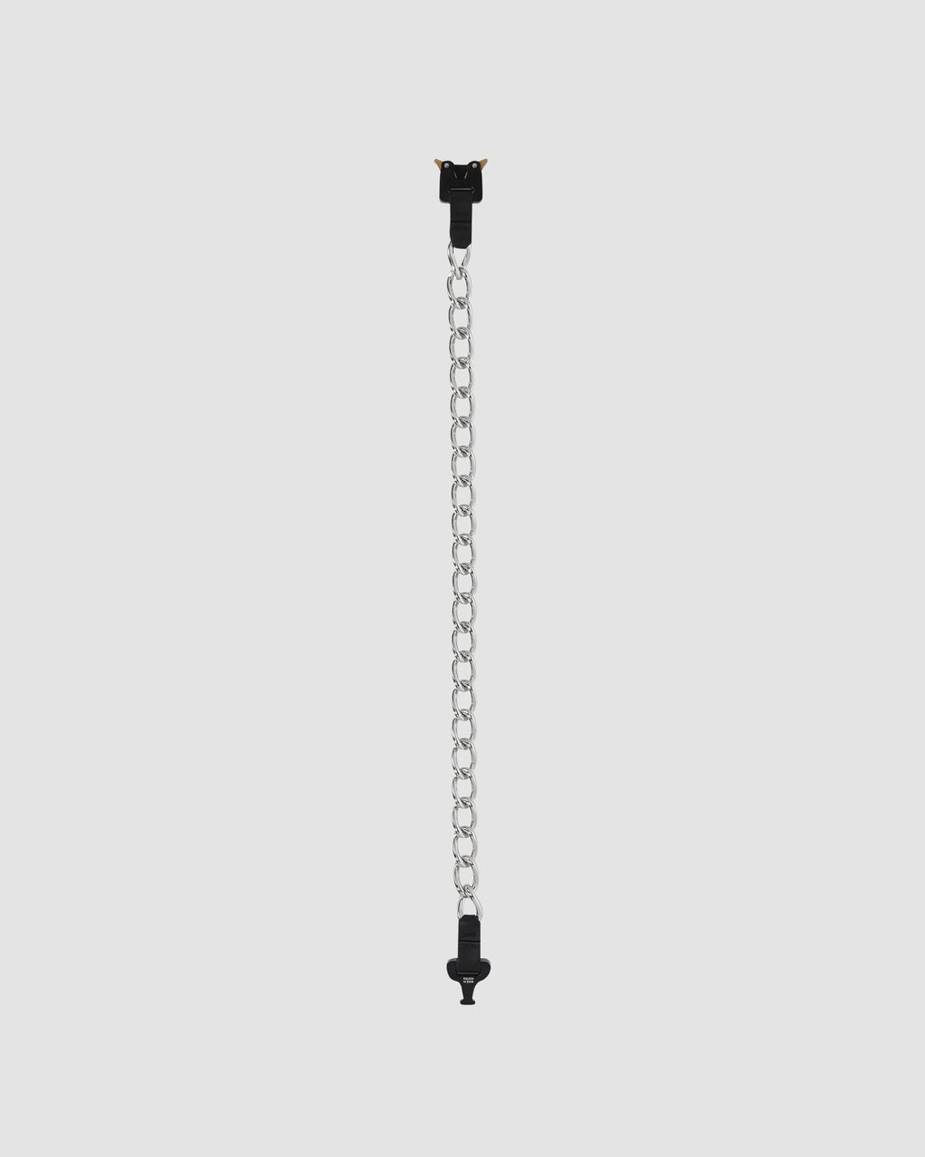 CHAIN NECKLACE W LEATHER DETAILS - 3