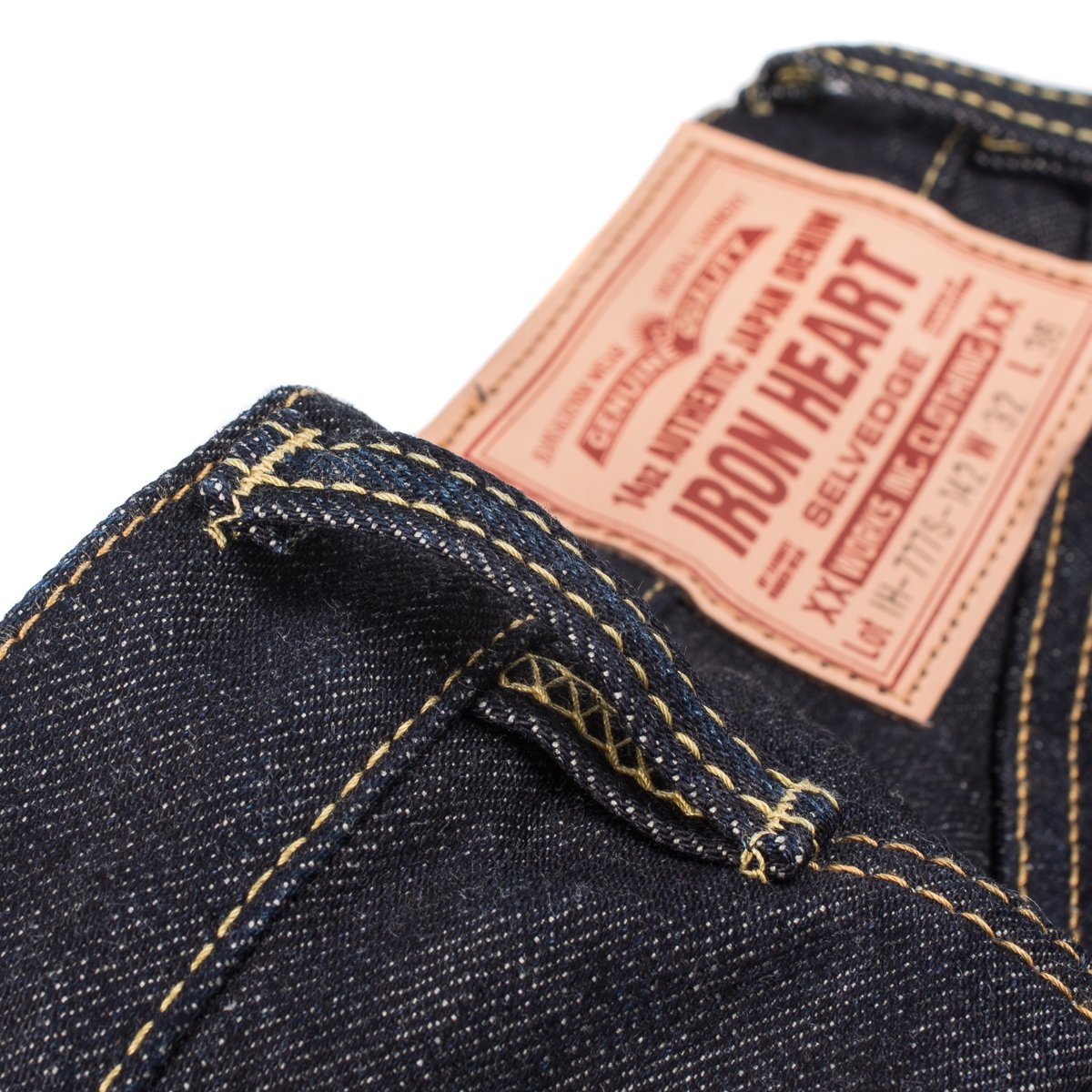 IH-777S-142 14oz Selvedge Denim Slim Taper Indigo - 14