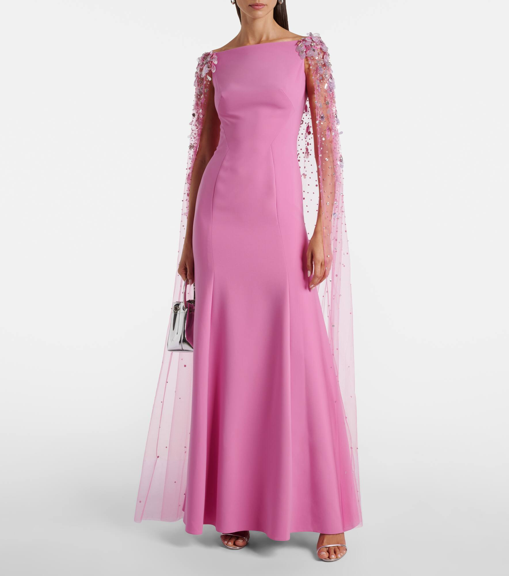 Bittersweet beaded caped gown - 2