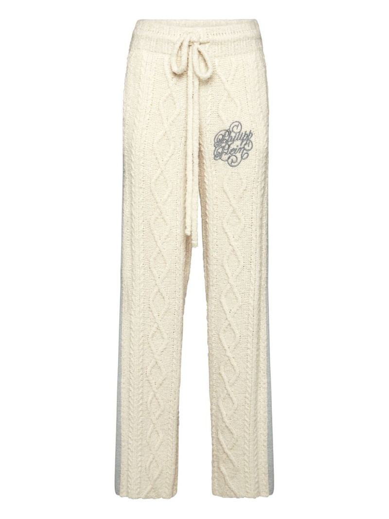 knitted straight-leg trousers 1