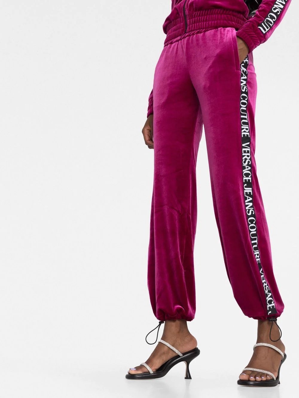 logo-tape track pants - 3