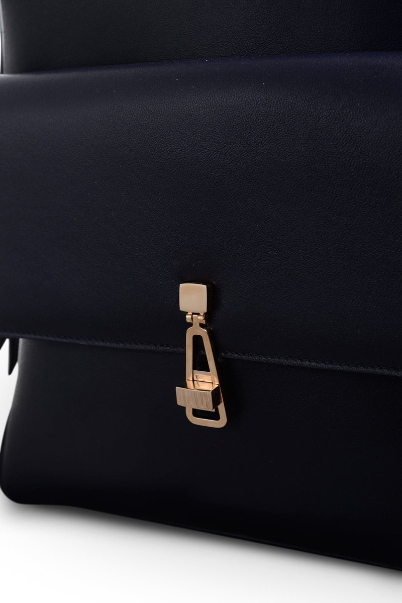 Billie Backpack in Navy Nappa Leather 4