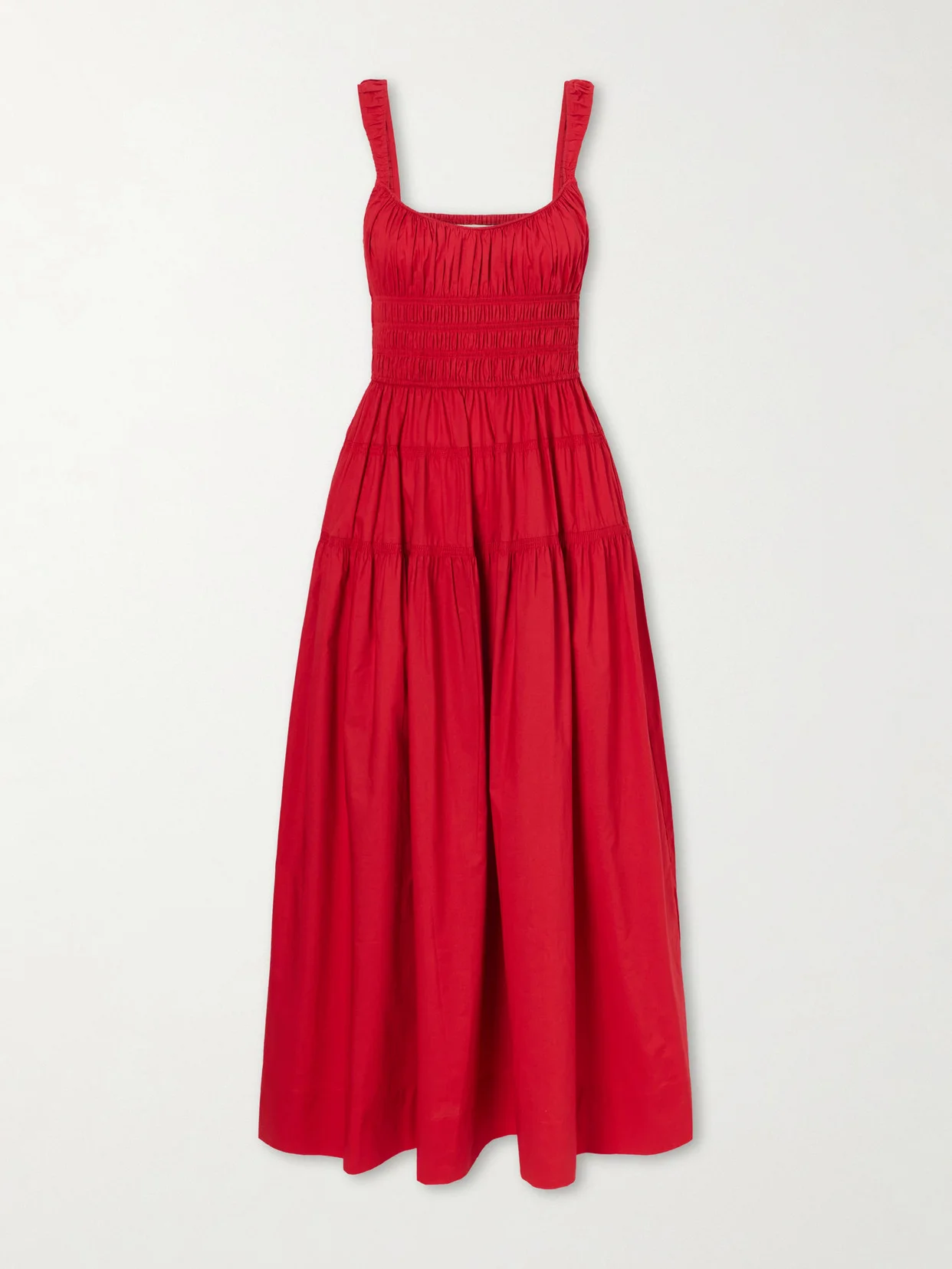 Clover Organic Cotton-poplin Midi Dress - 1