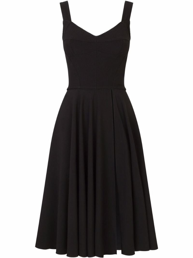 V-neck midi dress - 1