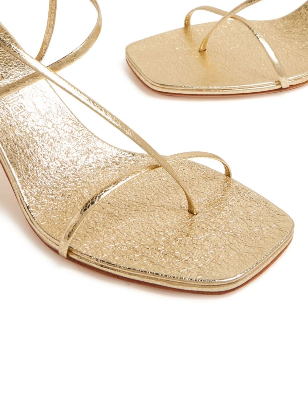 Cross Front 70mm laminated-leather sandals - 4