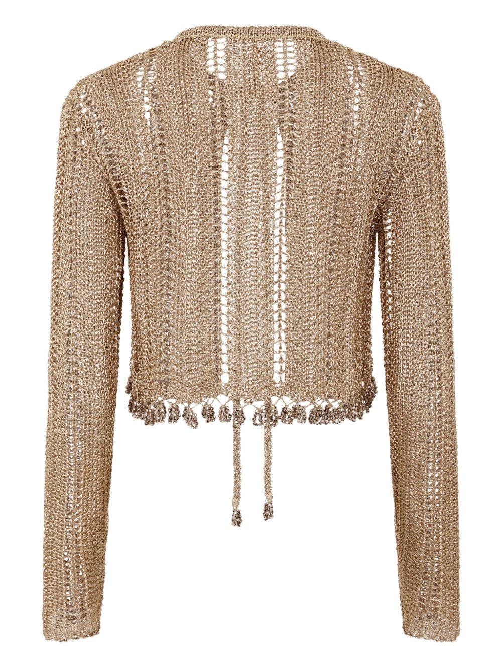 crochet-knit cardigan - 5
