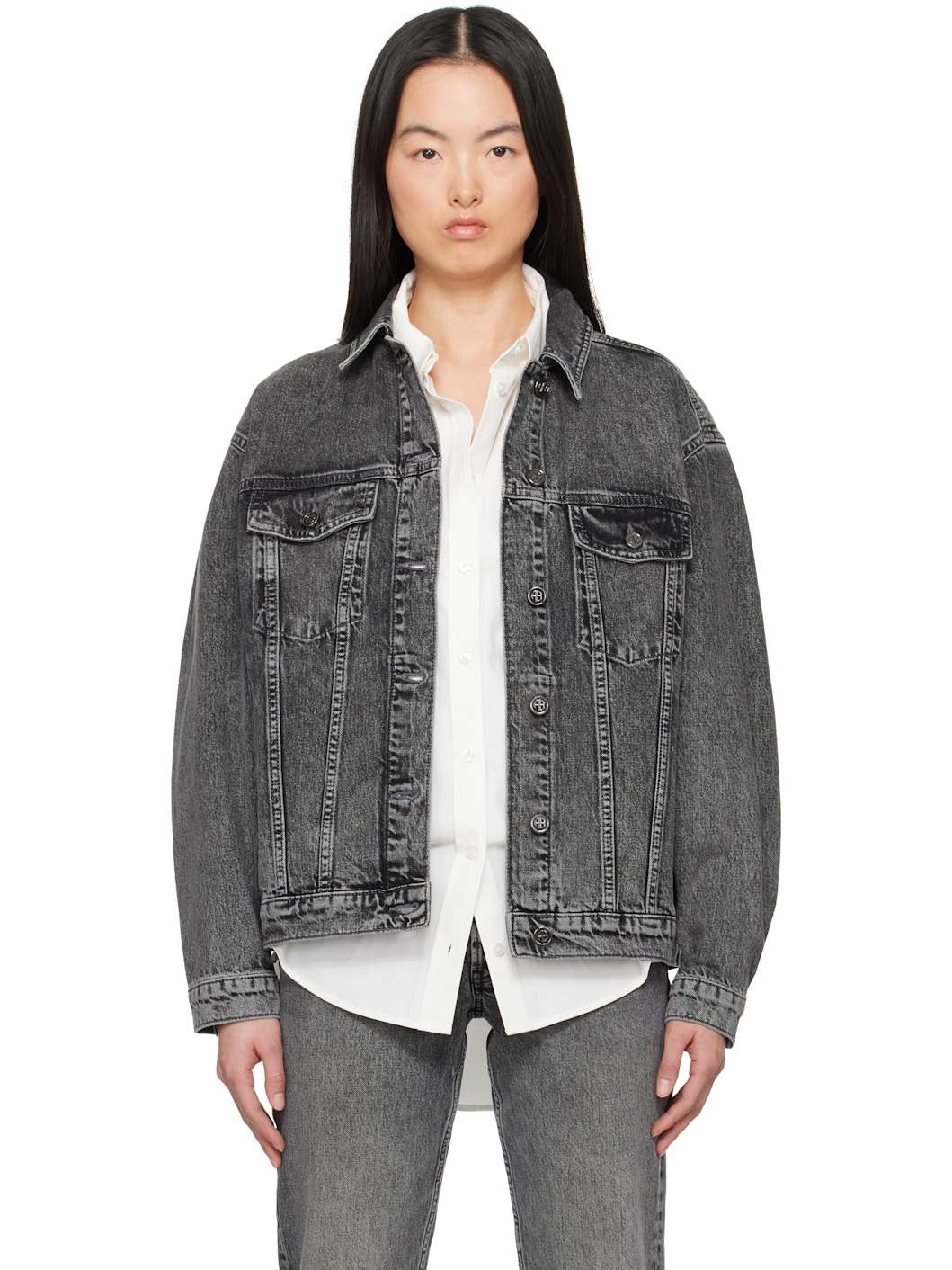 Gray Rory Denim Jacket - 1