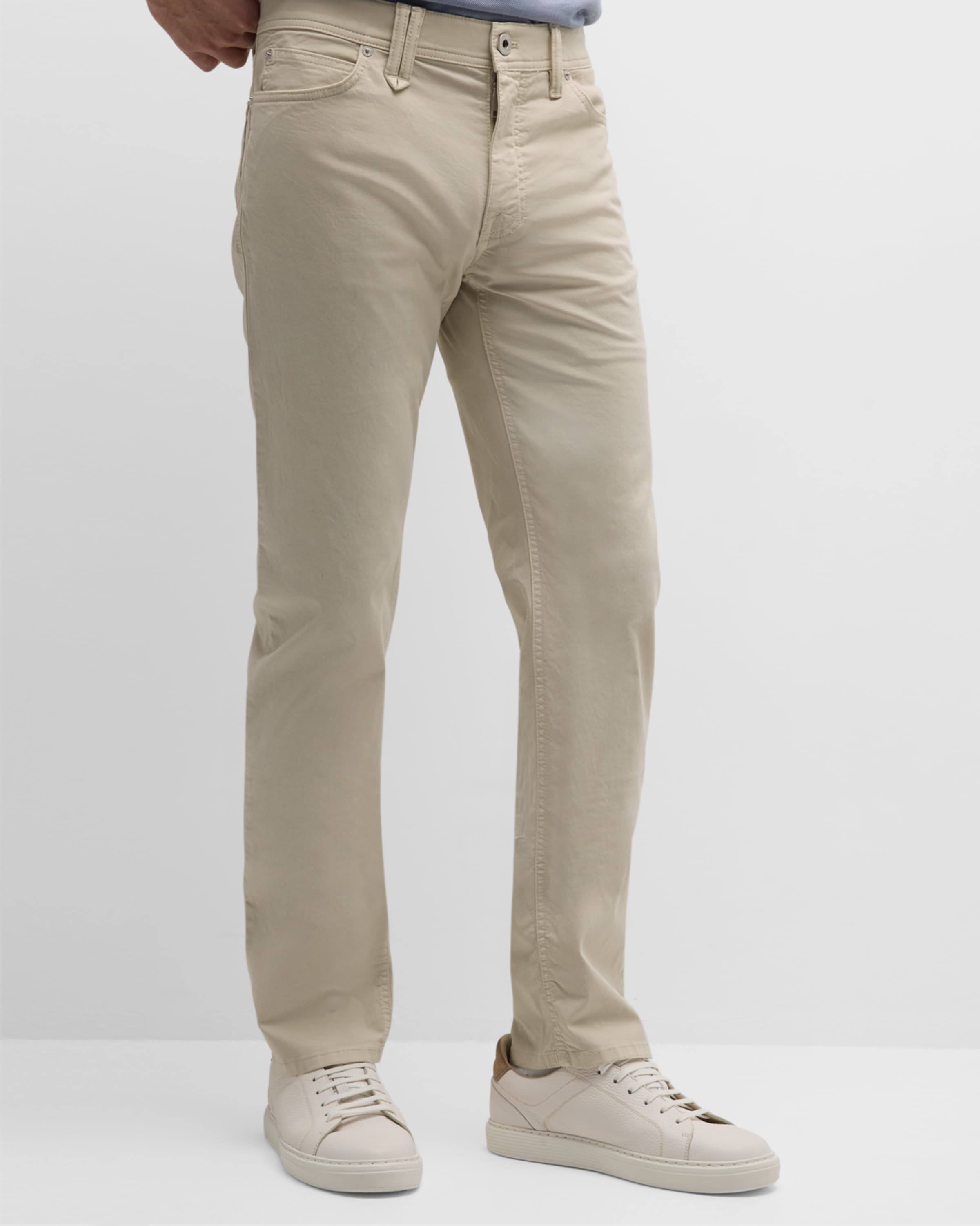 Men's Cotton-Stretch 5-Pocket Pants - 4