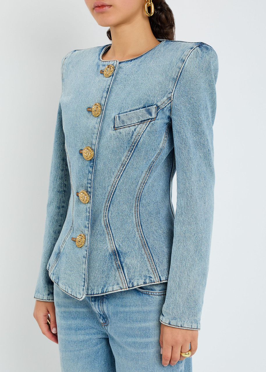 Balmain Panelled Denim Jacket - 2