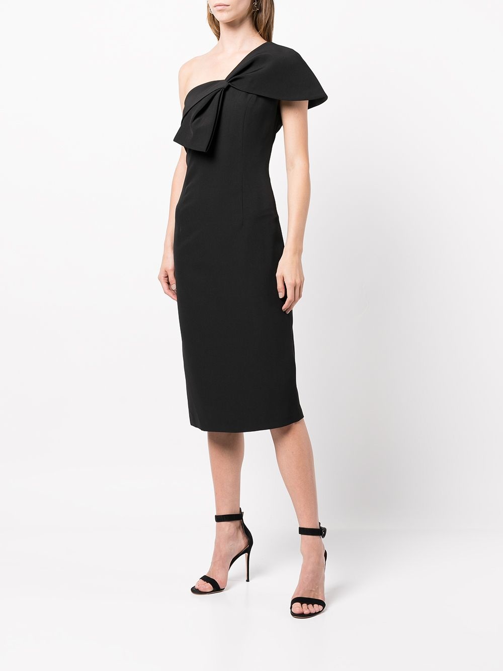 Sandra bow-embellished midi dress - 3