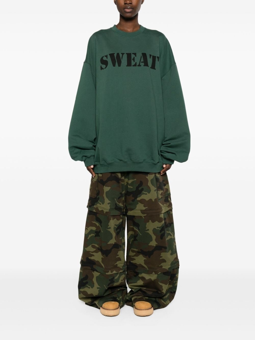 Sweat cotton-blend sweatshirt - 2