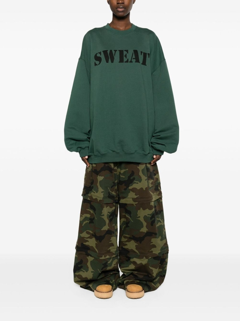 VETEMENTS Sweat cotton-blend sweatshirt outlook