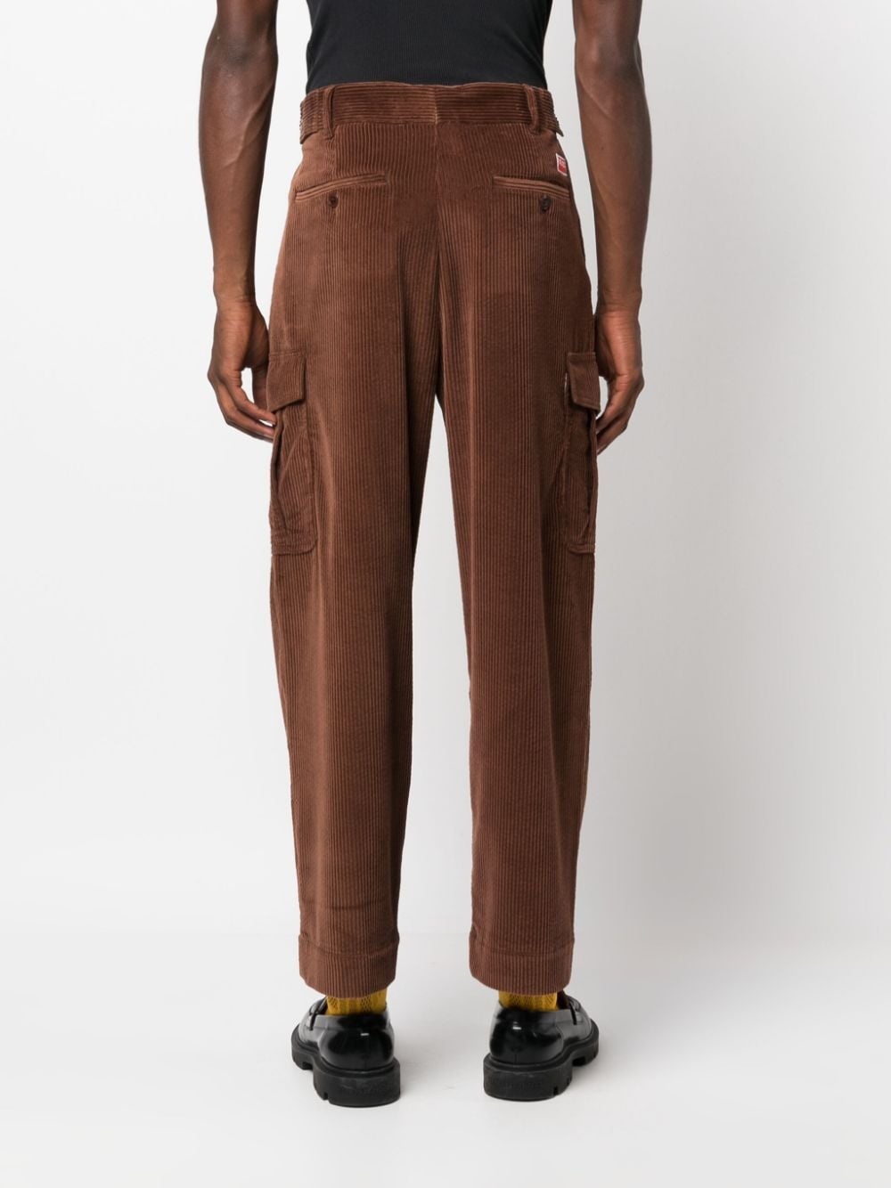 cotton corduroy cropped trousers - 4