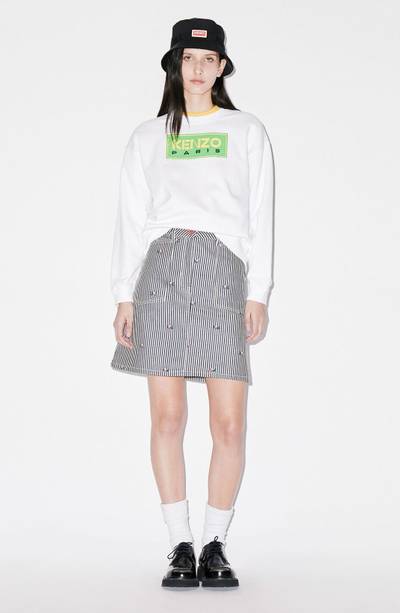 KENZO 'KENZO Pixel' striped denim mini skirt outlook