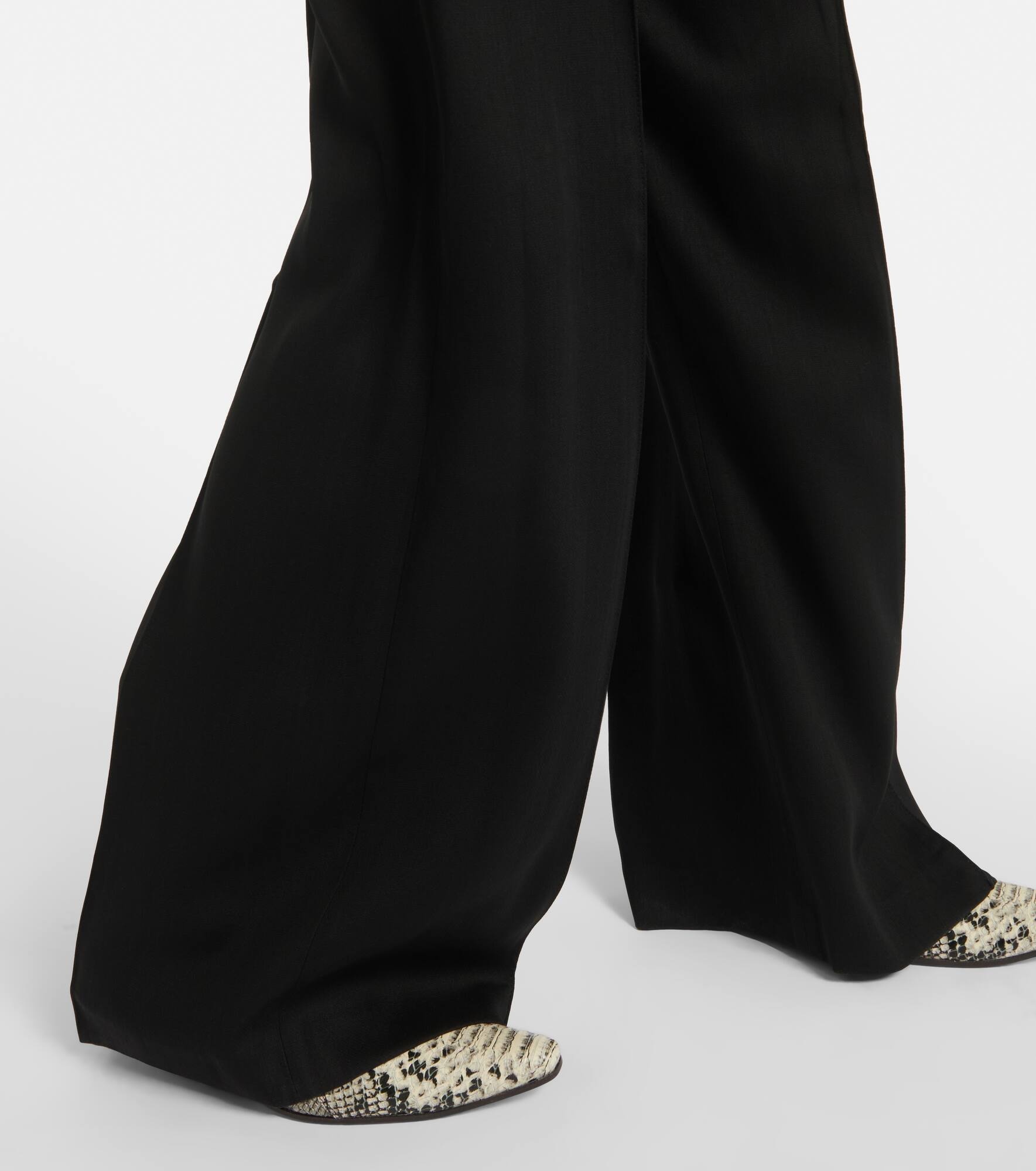 Wool-blend wide-leg pants - 5
