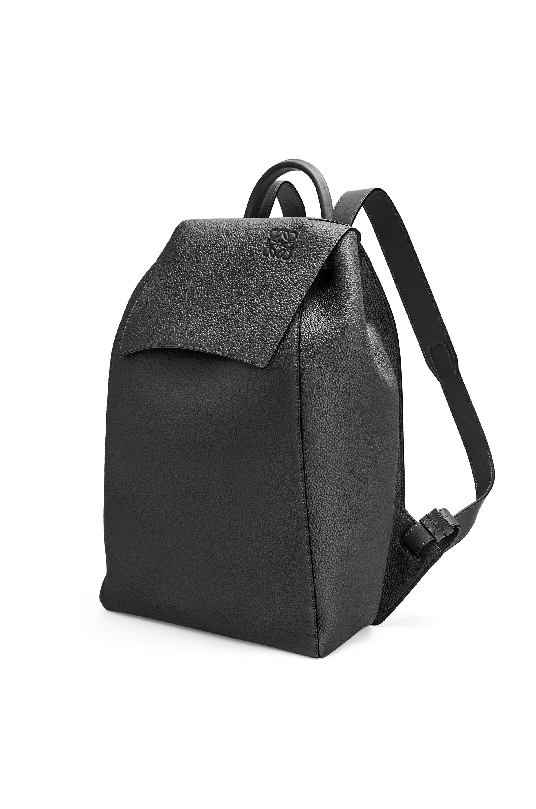 Drawstring Backpack in grained calfskin - 3