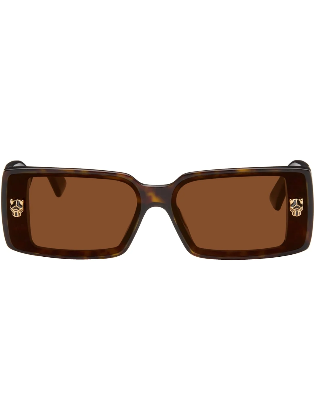 Brown 'Panthère de Cartier' Sunglasses - 1