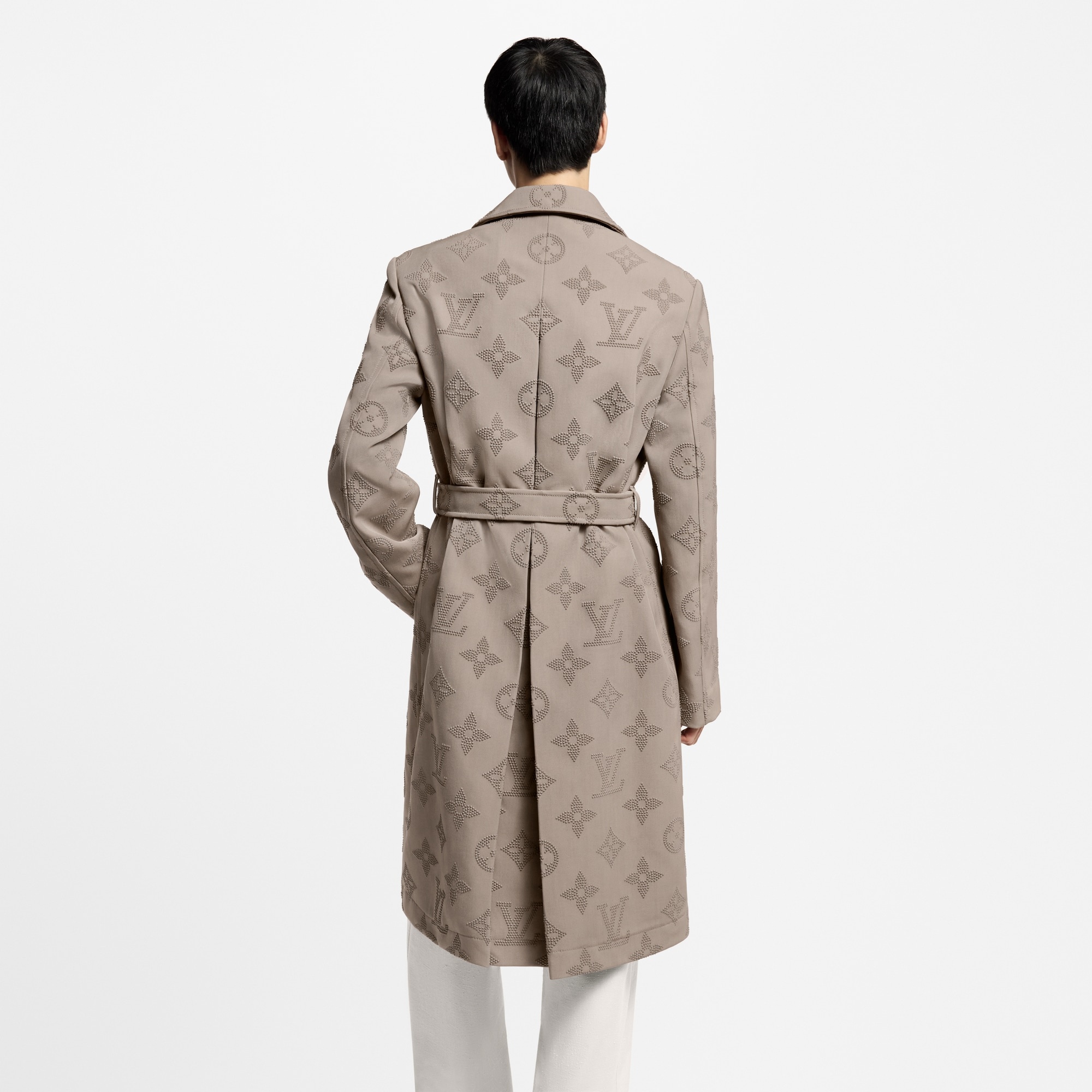 Monogram Embroidered Dandy Raincoat - 3