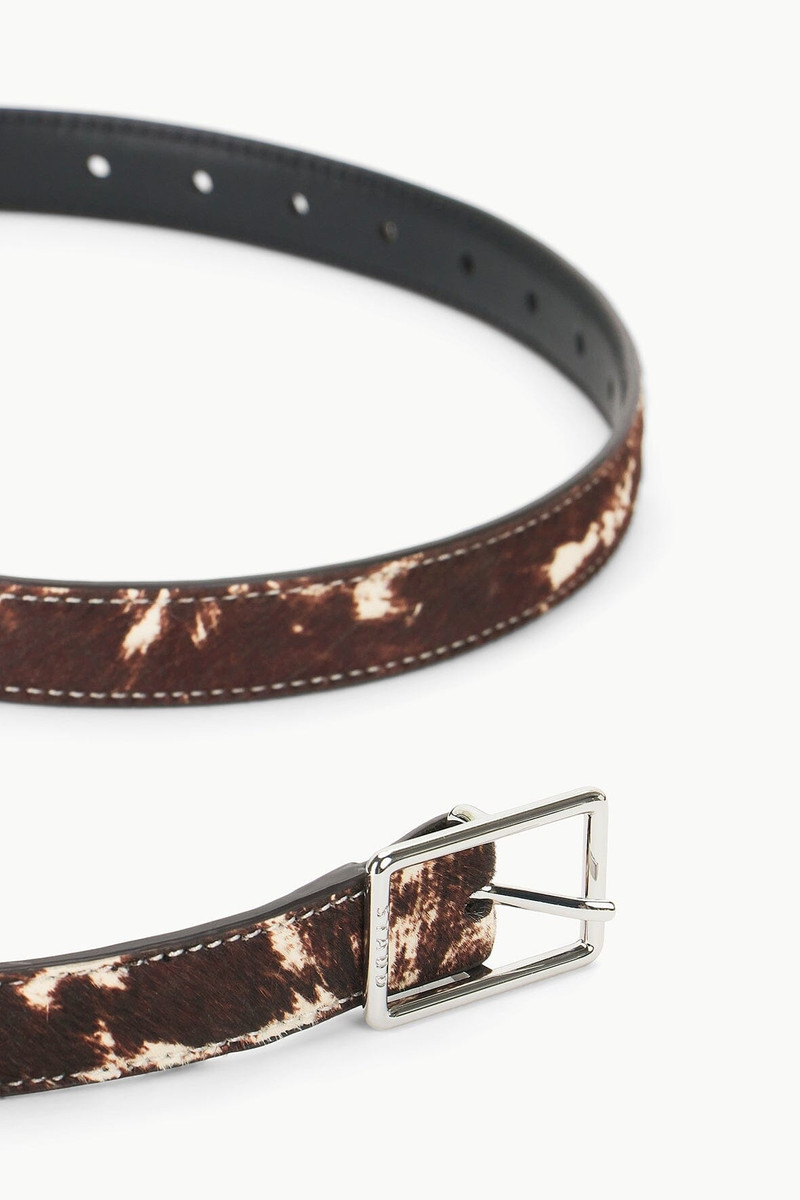 STAUD STAUD CLASSIC WIDE BELT BROWN & TAN HAIRCALF outlook