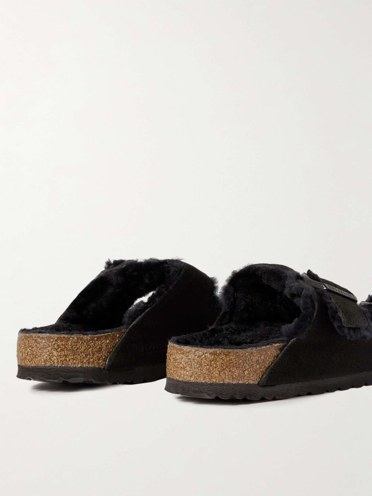 Arizona Shearling-Lined Suede Sandals - 5