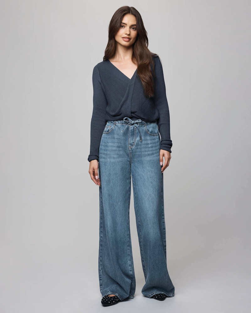 Splendid Loopknit LYR Surplice Sweater outlook