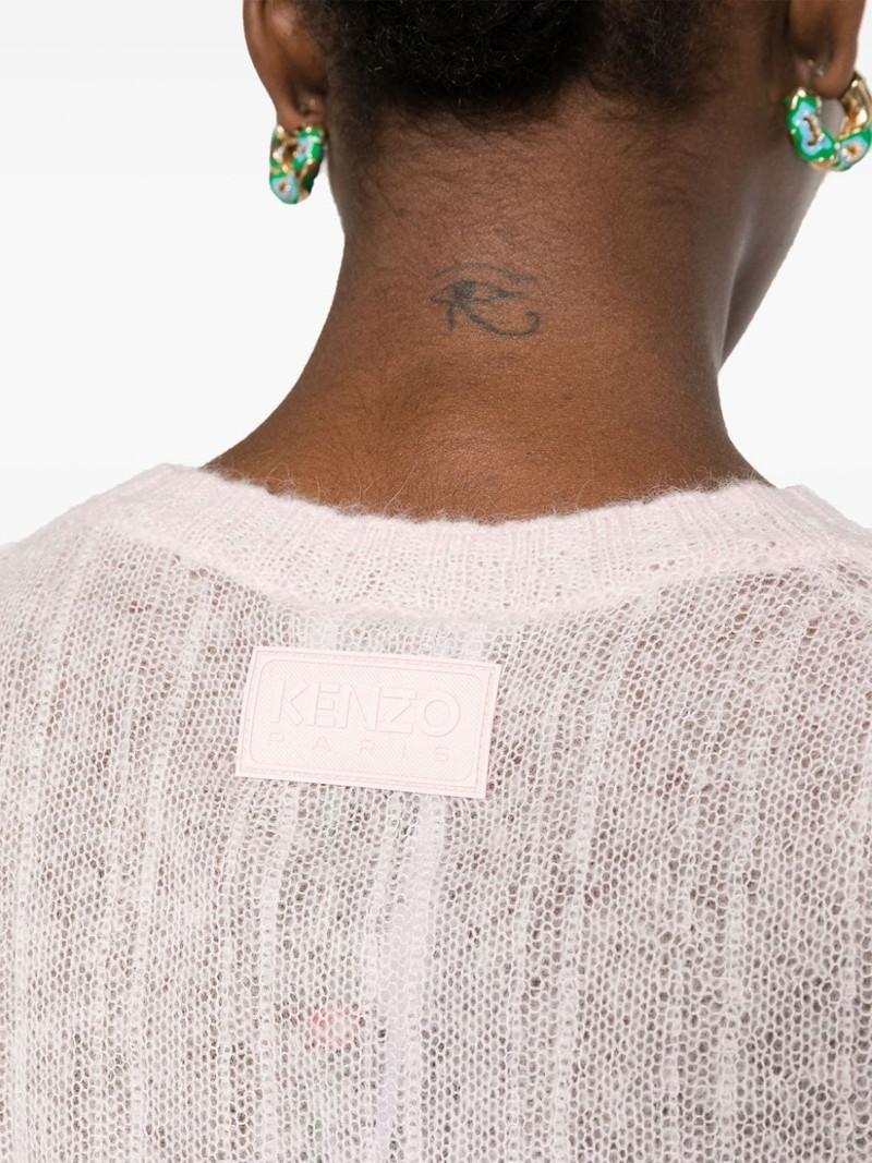 ribbed open-knit jumper 5