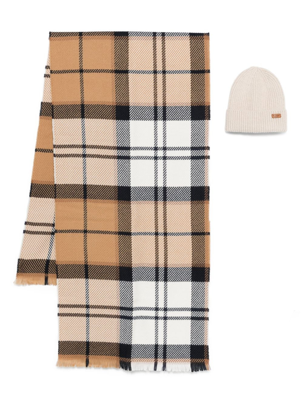 check-print scarf - 1