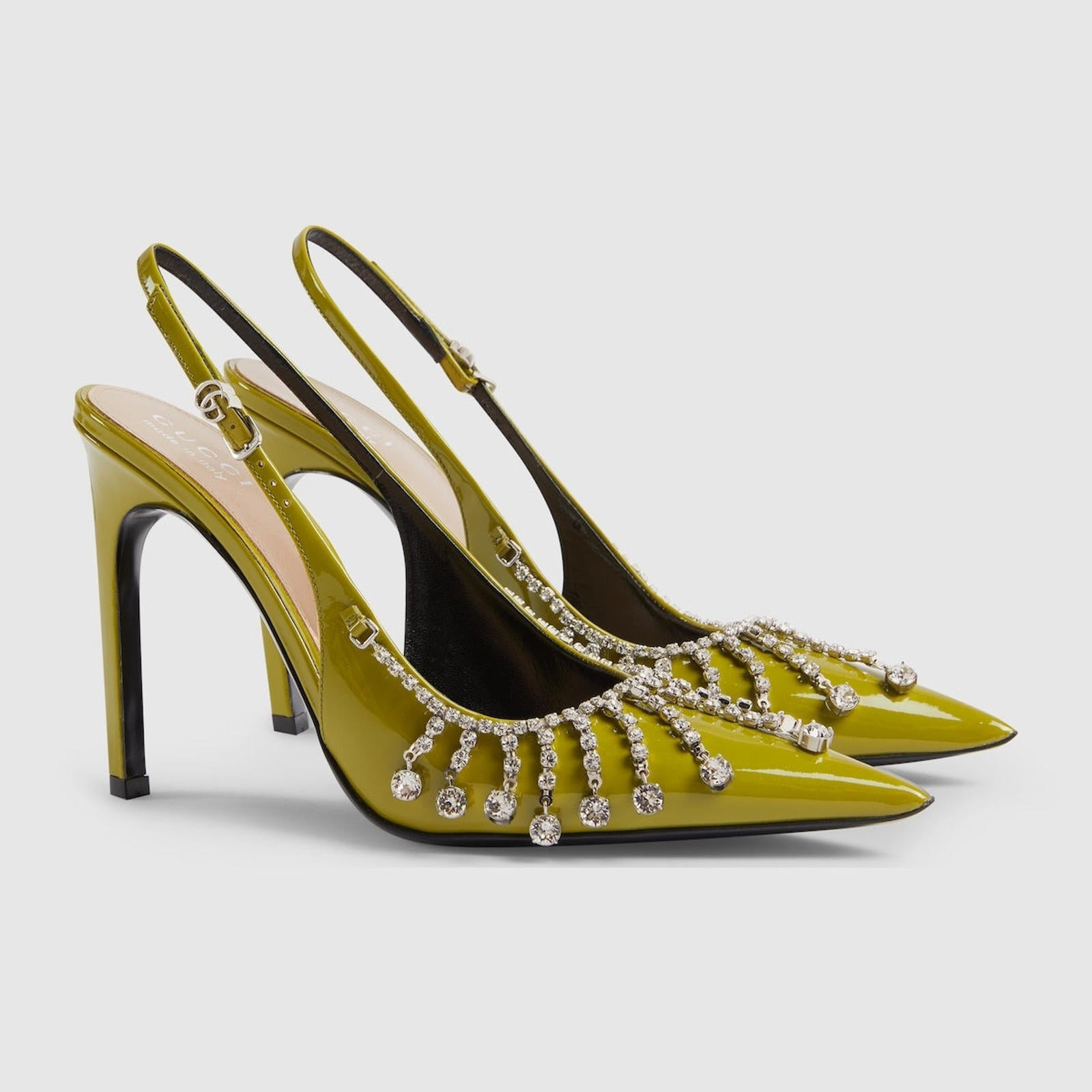 Gucci Crystal Chain Pumps - 2