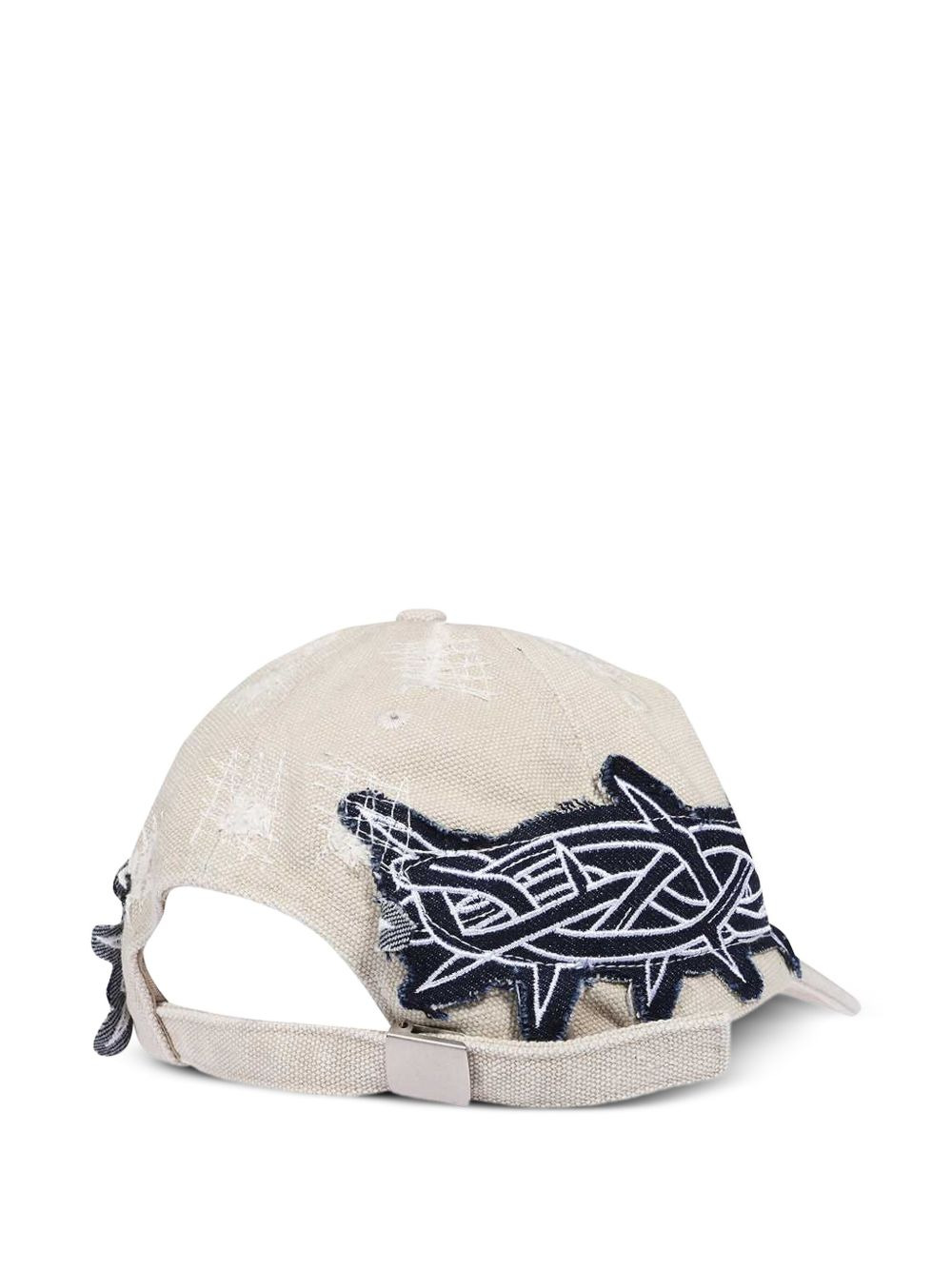 distressed-effect baseball cap - 2