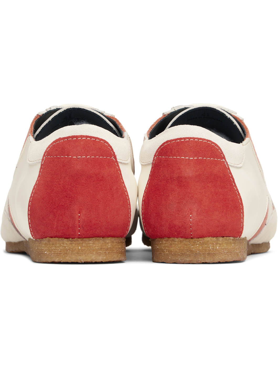 Off-White & Orange Slashed Trainer Sneakers - 2