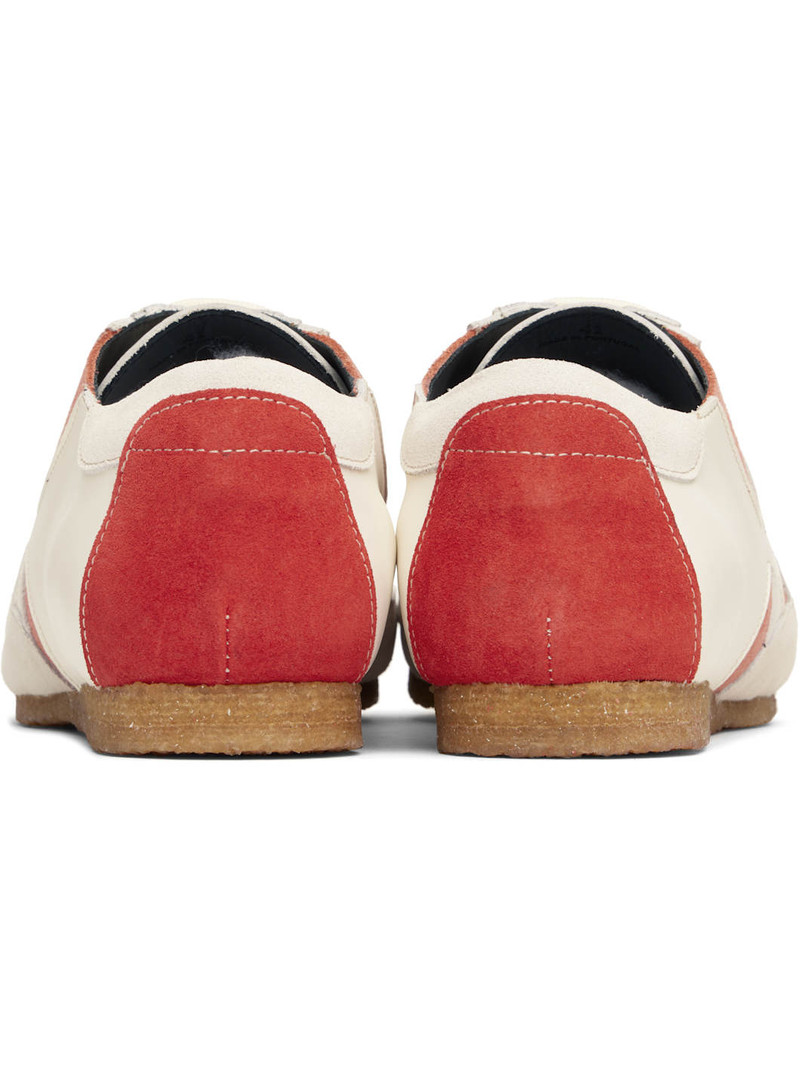 Off-White & Orange Slashed Trainer Sneakers 2