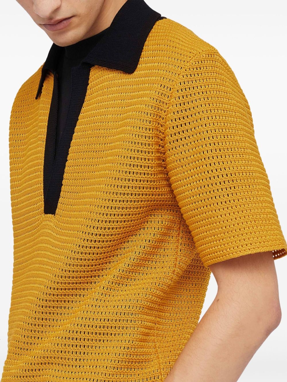 knitted polo shirt - 5