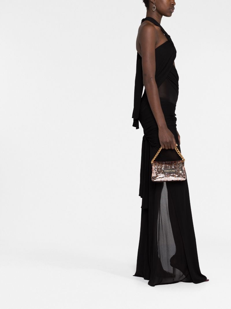 Sequin Embroidery Label Chain bag - 2