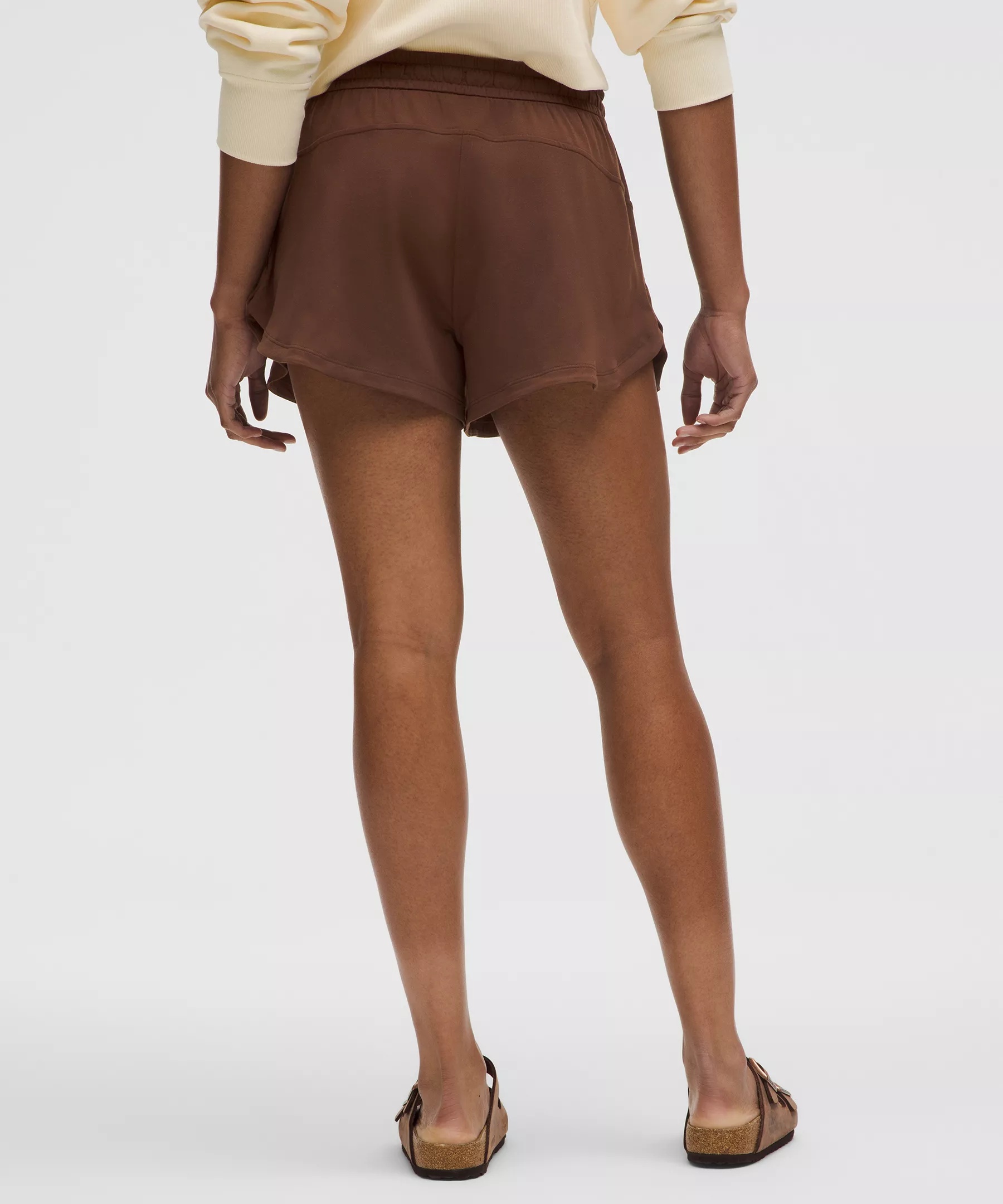 Soft Jersey Mid-Rise Curved-Hem Short 3" - 3