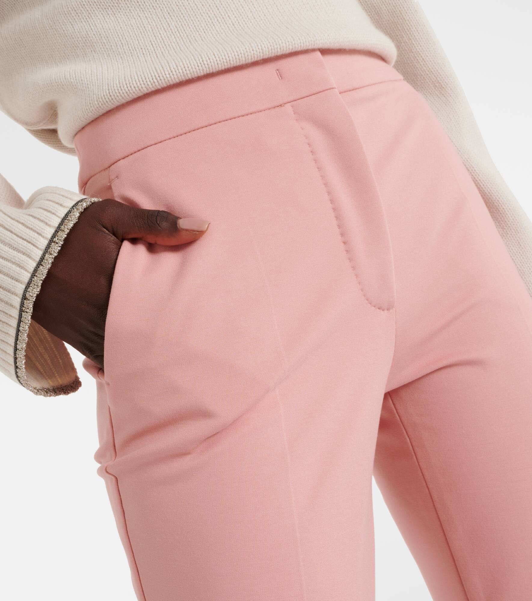 Pegno cropped jersey slim pants - 4