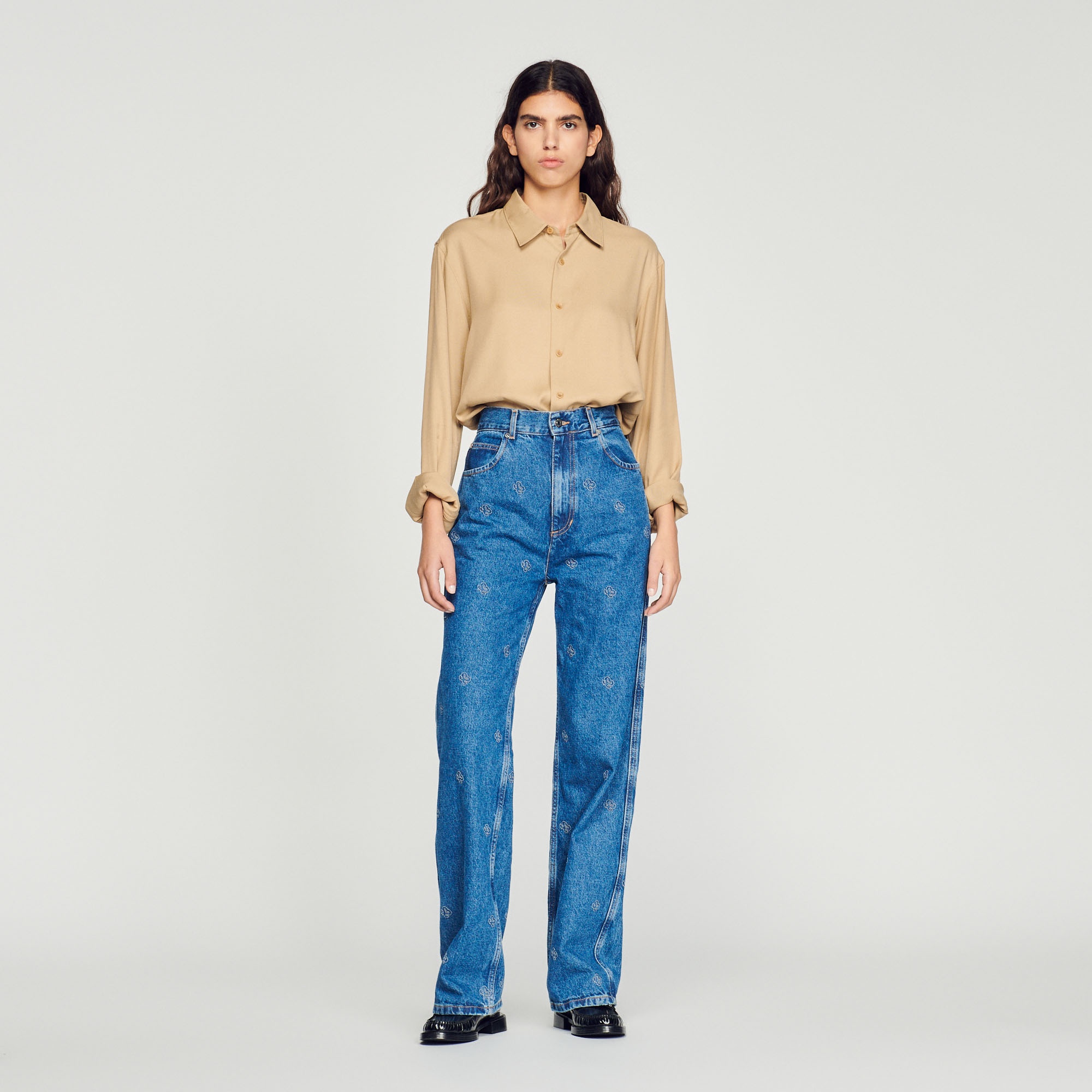 Flowing long-sleeved shirt - 5