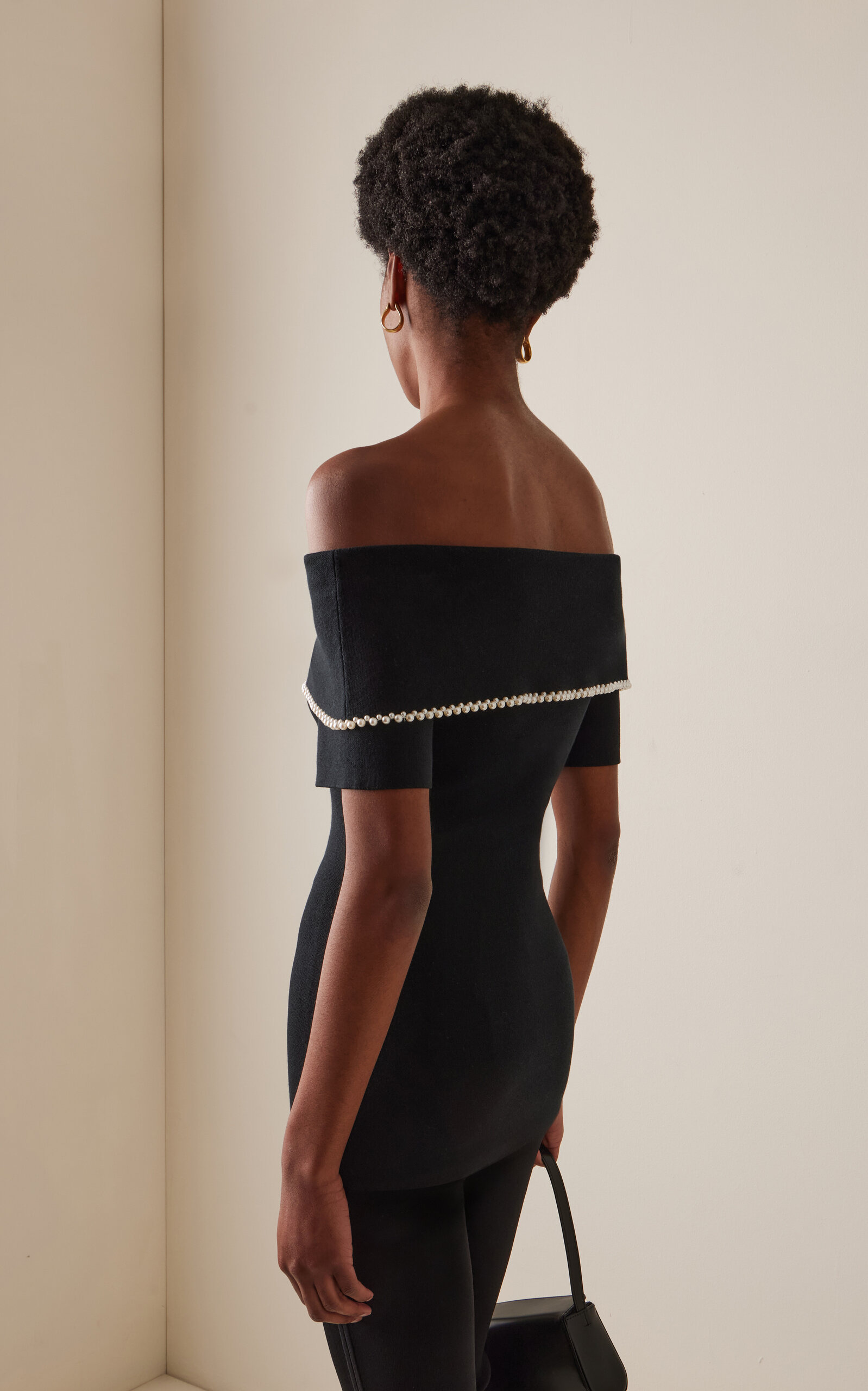 Hetha Off-The-Shoulder Knit Top black - 4