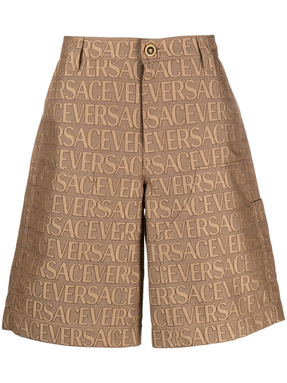 Versace Allover-jacquard bermuda shorts - 1