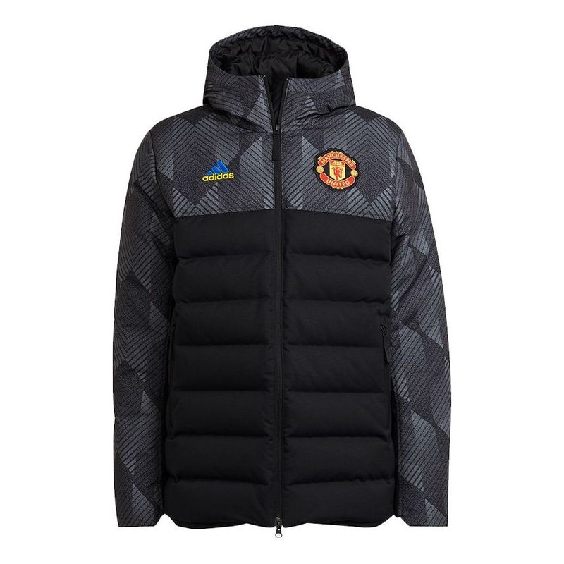 adidas Manchester United Soccer Down Feather Jacket 'Black' GR3870 1