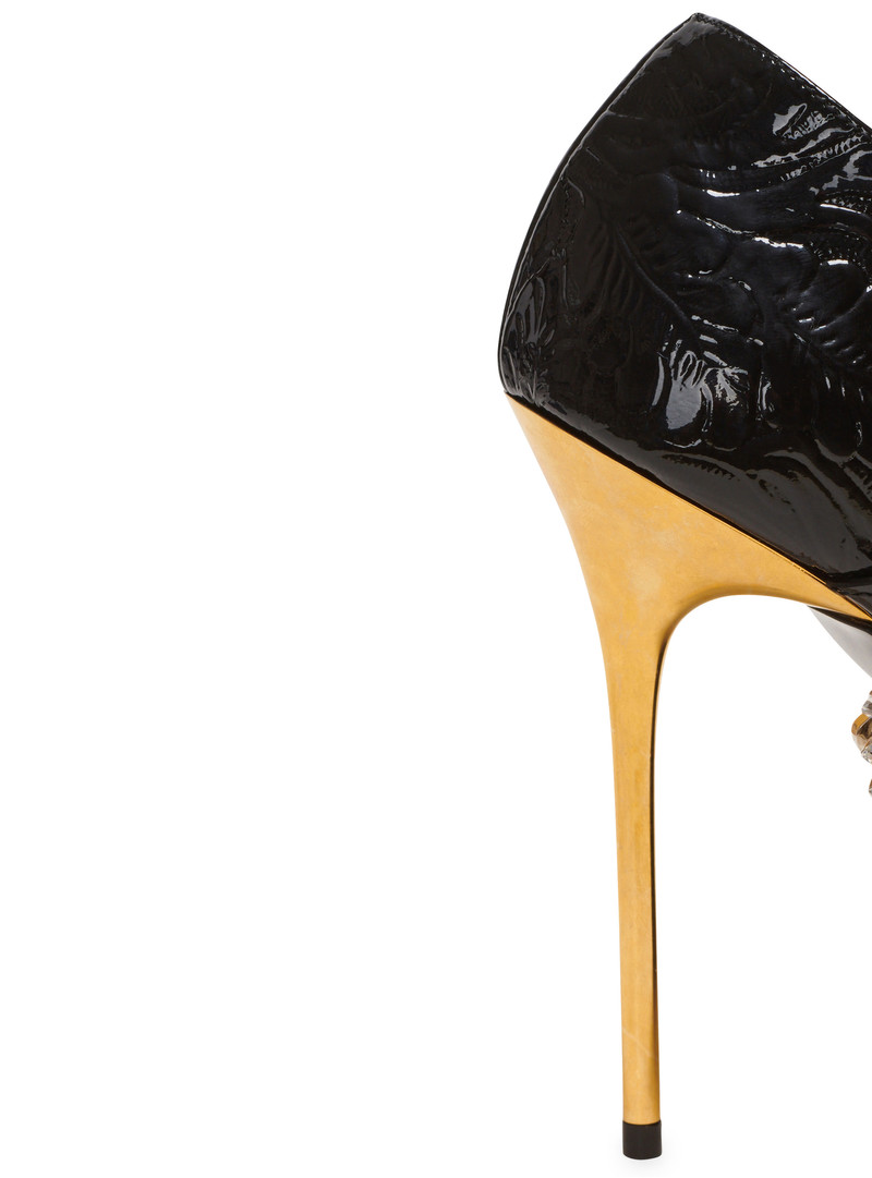 Clara Western patchwork patent leather pumps 7