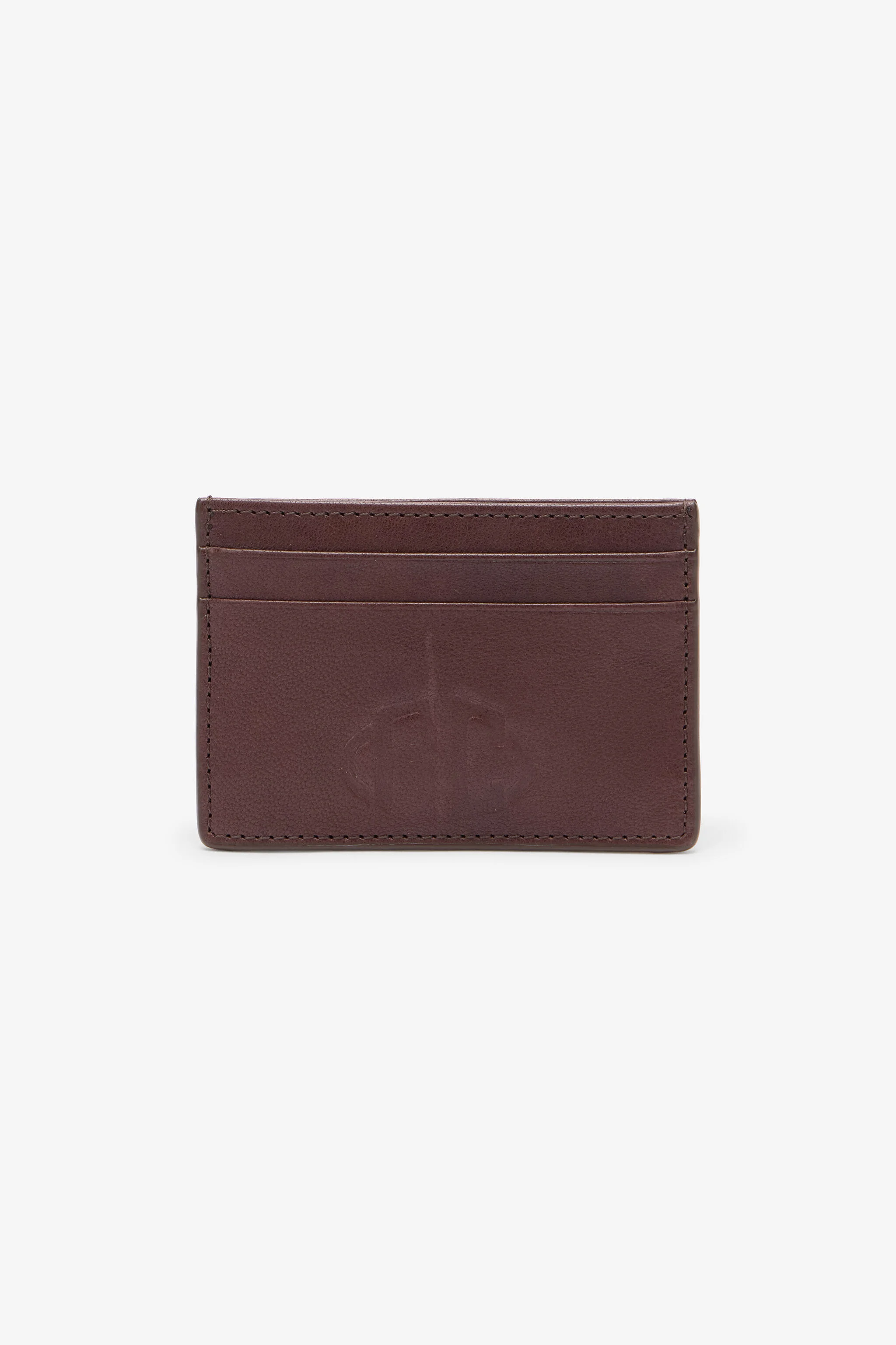 Vintage Leather Flat Card Holder - 1