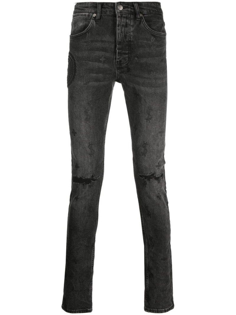 Chitch Ashes Trashed distressed jeans 1