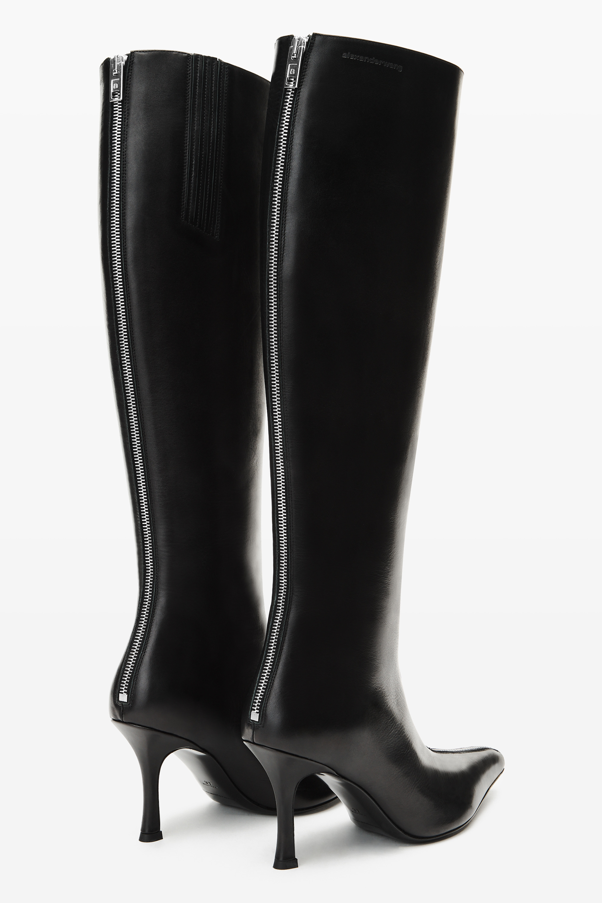 Black Leather Vera boot - 6