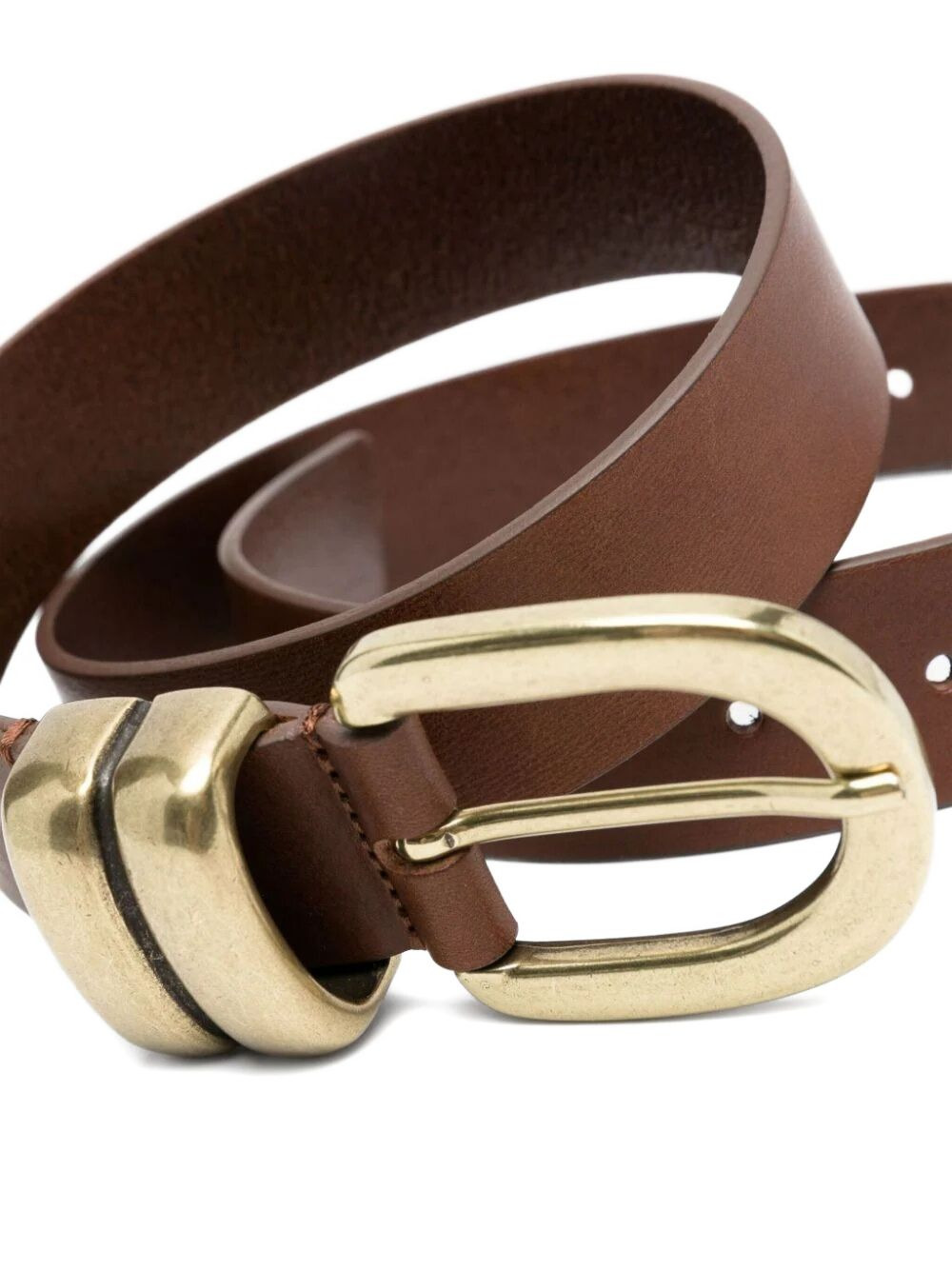 buckle leather belt - 2