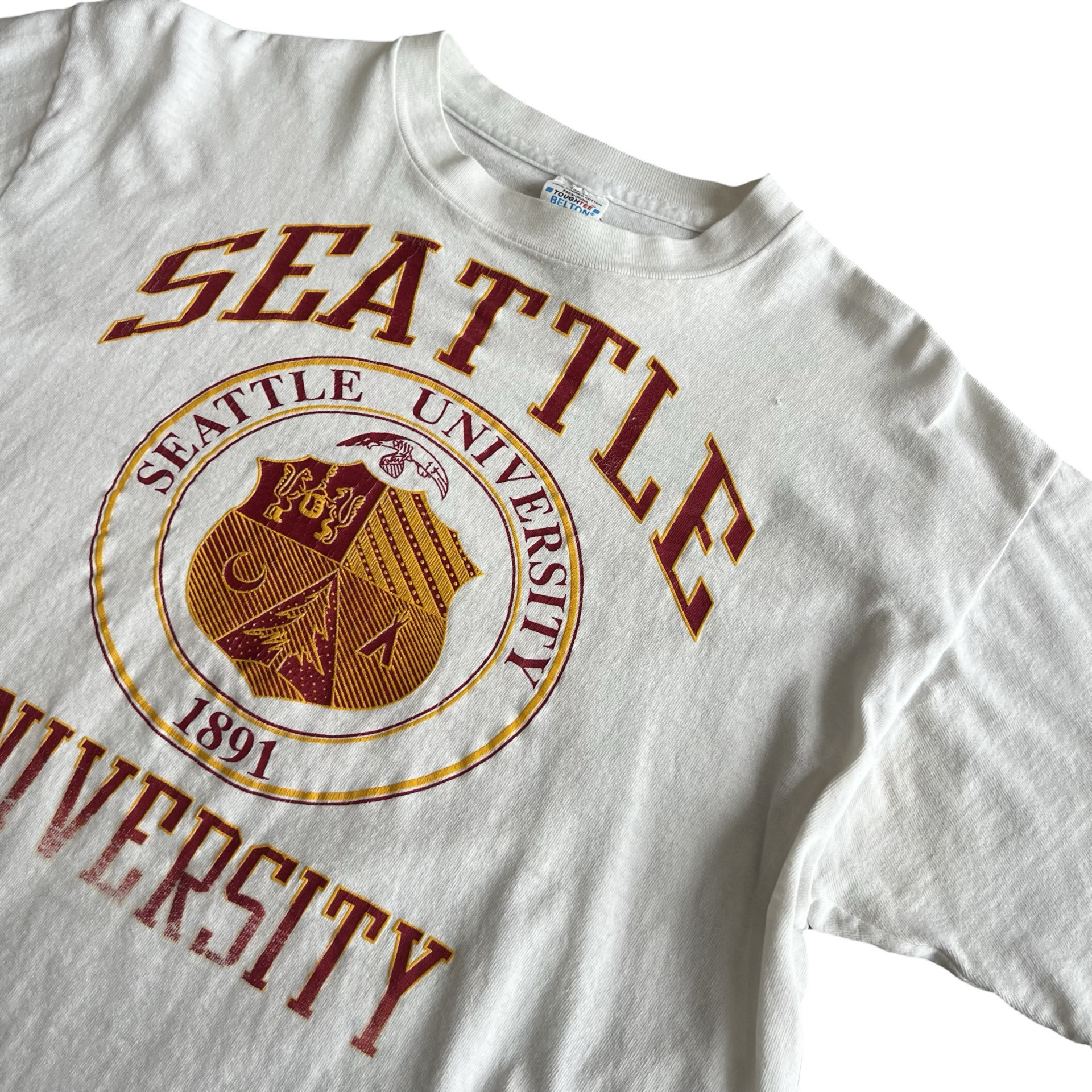 Final Blow - Vintage 70s Seattle University Crest T-Shirt SZ L - 3