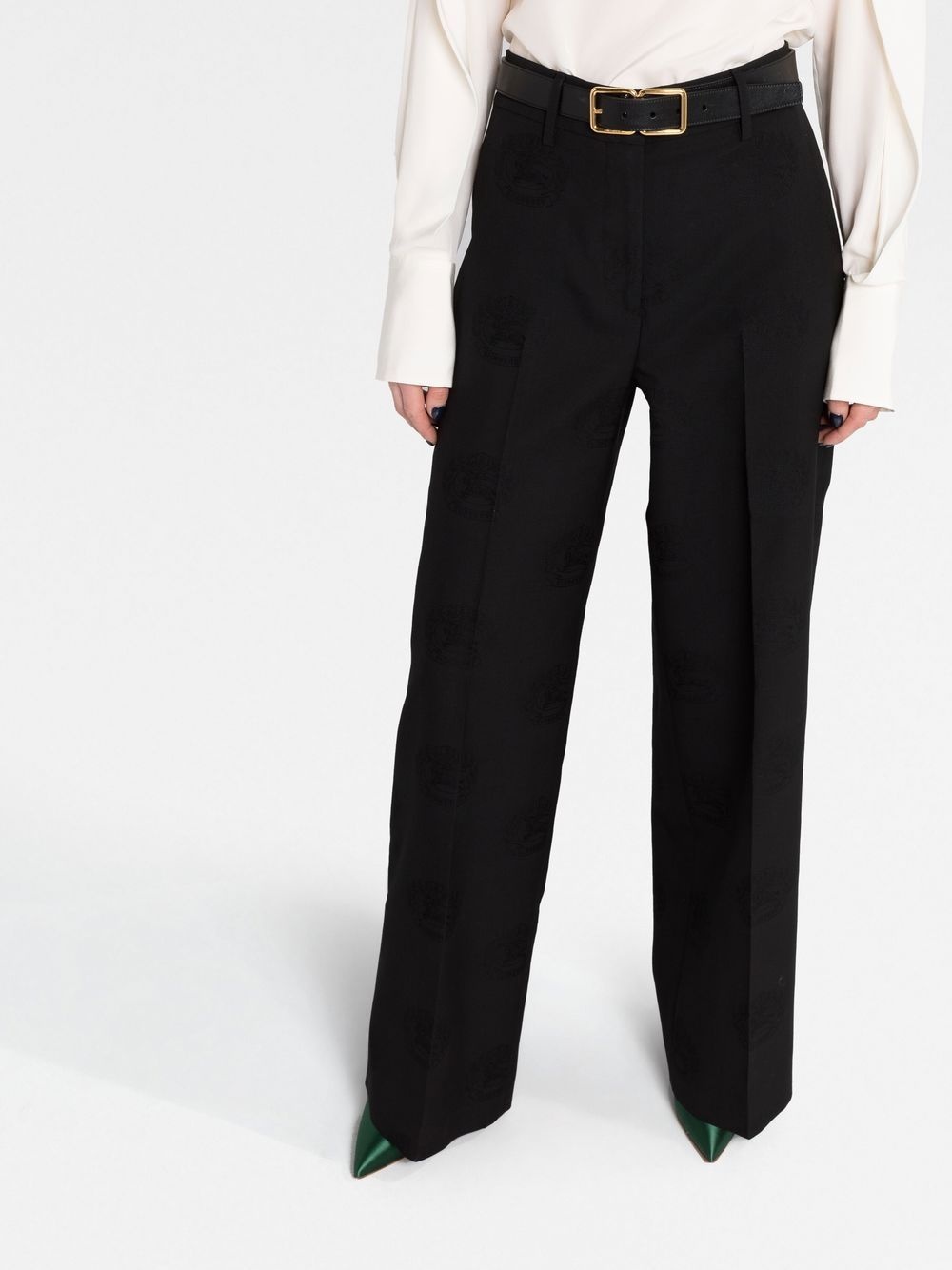 wide-leg tailored trousers - 5