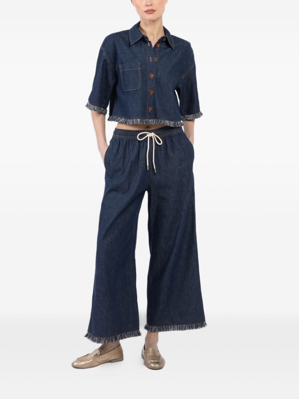 Rhiannon frayed-hem jeans - 3