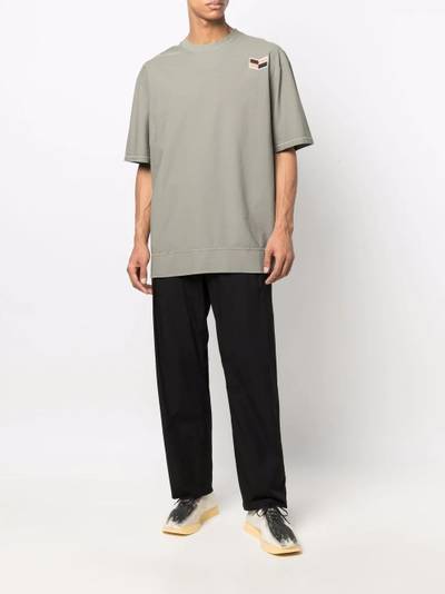 Jil Sander logo-patch cotton T-shirt outlook