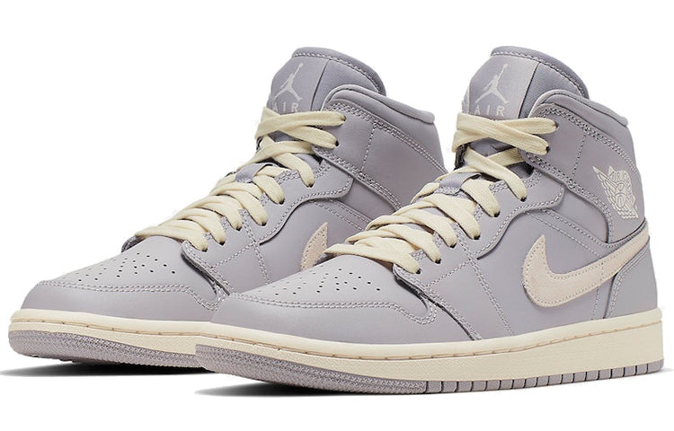 (WMNS) Air Jordan 1 Mid 'Grey Light Bone' CD7240-002 - 3